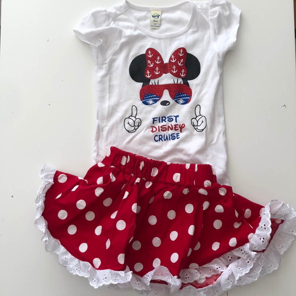 Girls size 4 Disney Cruise Outfit